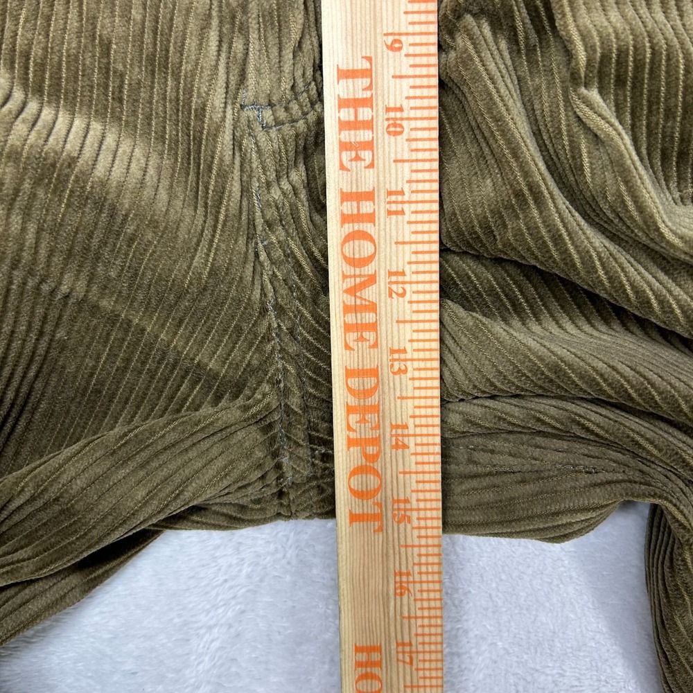 Vintage LA Gate Corduroy Pants Men's Olive Green Relaxed Fit Skater Y2K - 37X30 - Picture 4 of 11